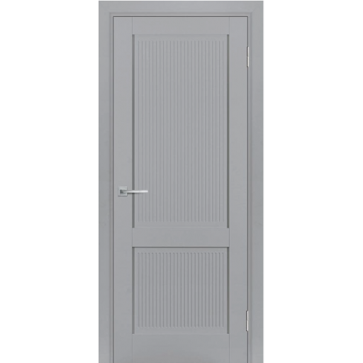 Дверь межкомнатная Дубрава Сибирь Флор ВИОЛА серая, глухое полотно